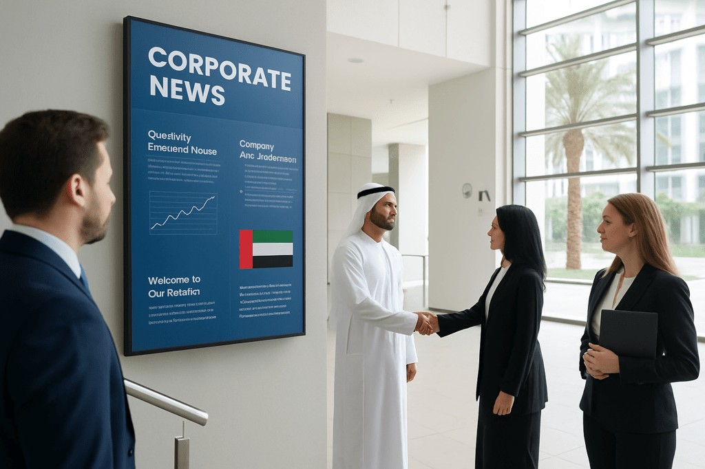 How Digital Signage Is Transforming Corporate Communication in the UAE